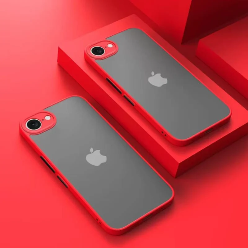 Schokbestendige Telefoonhoes iPhone 16E Siliconen TPU Beschermhoesje met Knoppen Valbeveiliging Ultradun | Sansoti