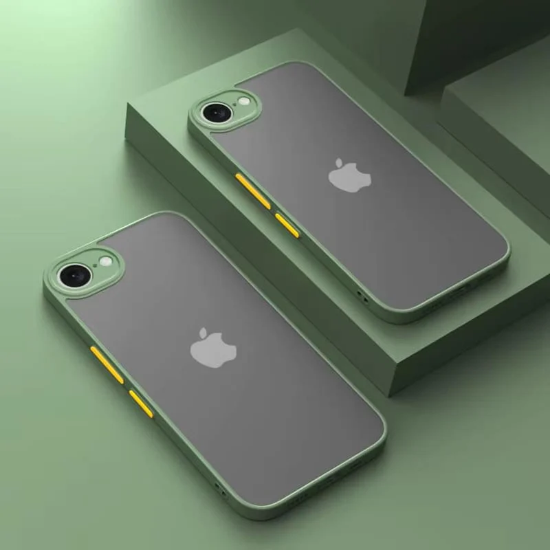 Schokbestendige Telefoonhoes iPhone 16E Siliconen TPU Beschermhoesje met Knoppen Valbeveiliging Ultradun | Sansoti