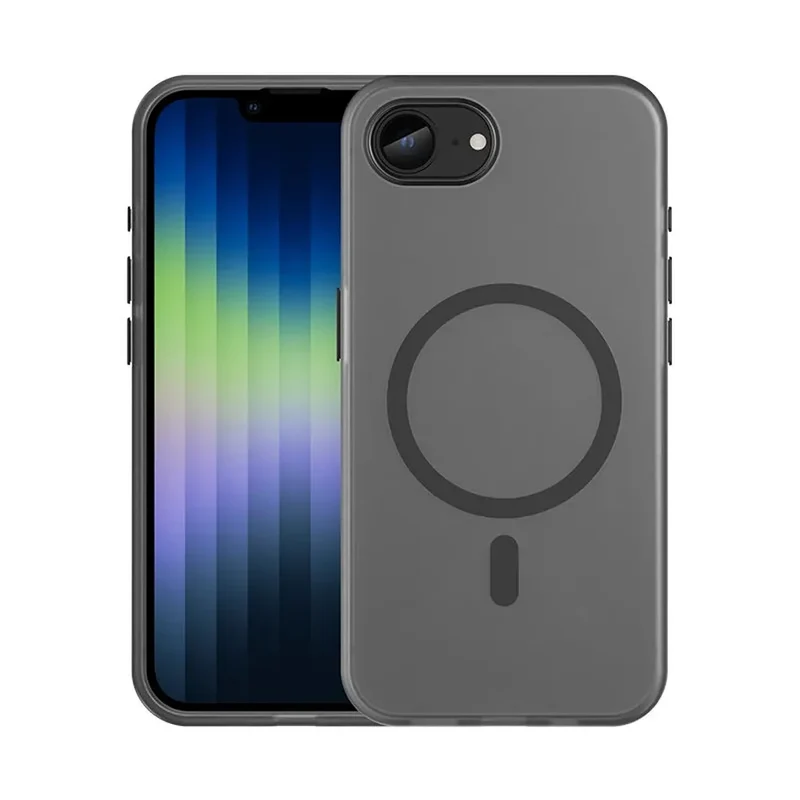 Schokbestendige Telefoonhoes iPhone 16E Siliconen TPU Beschermhoesje met Knoppen Valbeveiliging Ultradun | Sansoti