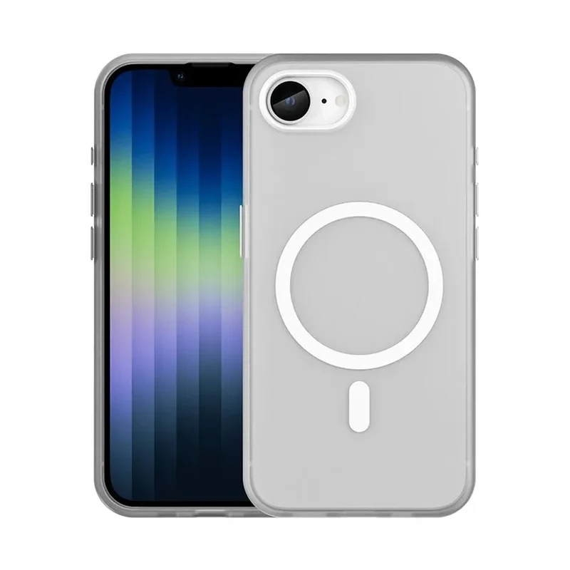 Schokbestendige Telefoonhoes iPhone 16E Siliconen TPU Beschermhoesje met Knoppen Valbeveiliging Ultradun | Sansoti