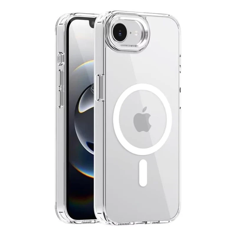 Schokbestendige Telefoonhoes iPhone 16E Siliconen TPU Beschermhoesje met Knoppen Valbeveiliging Ultradun | Sansoti
