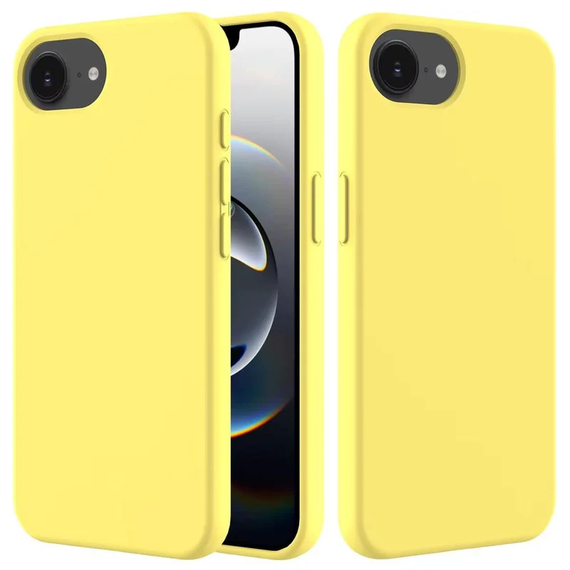 Schokbestendige Telefoonhoes iPhone 16E Siliconen TPU Beschermhoesje met Knoppen Valbeveiliging Ultradun | Sansoti