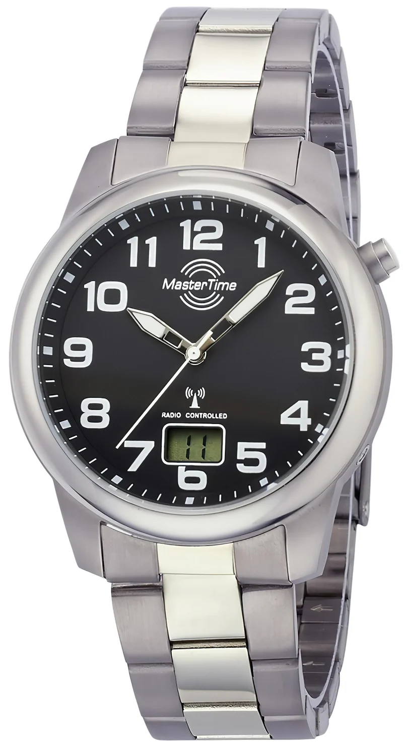 Master Time Titan Funk MTGT-10651-50M Herrenuhr • Funk-Präzision • Ultraleichtes Titan