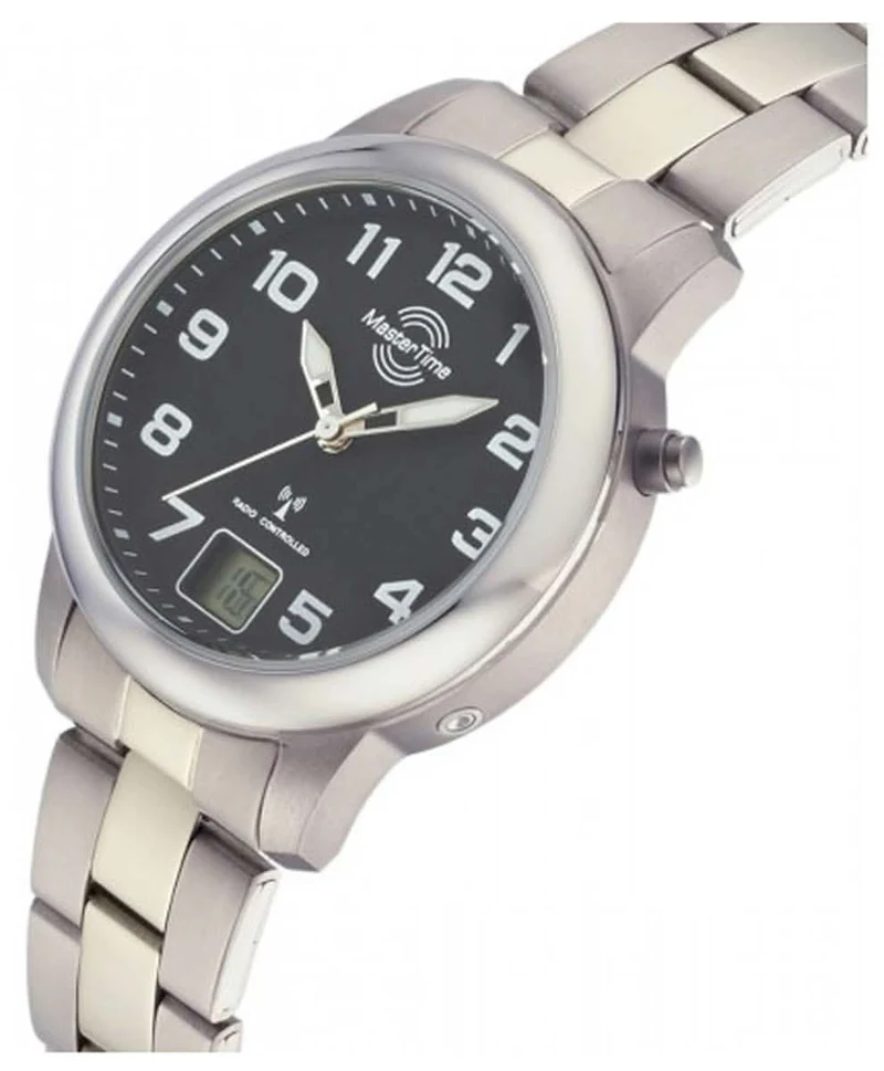 Master Time Titan Funk MTGT-10651-50M Herrenuhr • Funk-Präzision • Ultraleichtes Titan