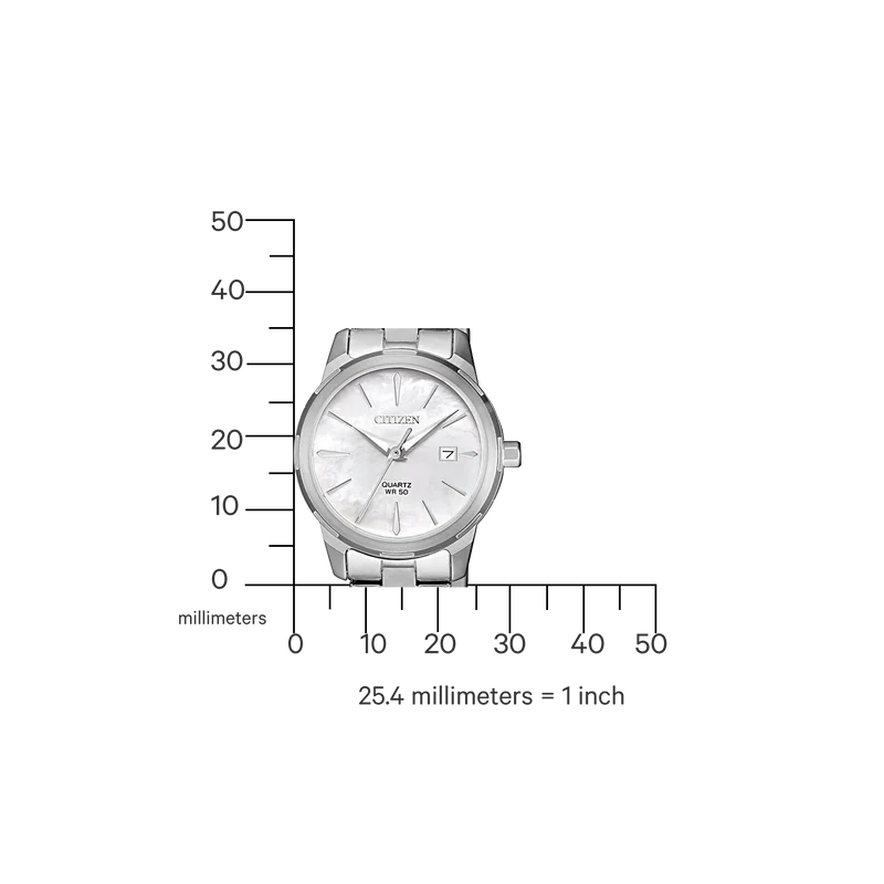 Citizen Elegance EU6070-51D Damenuhr • Perlmutt-Zifferblatt • Edelstahl