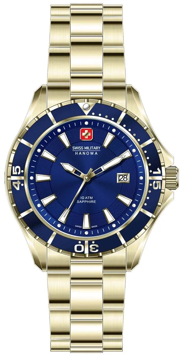 Swiss Military Hanowa Nautila 06-5296.02.003 Herrenuhr • Saphirglas • Swiss Made
