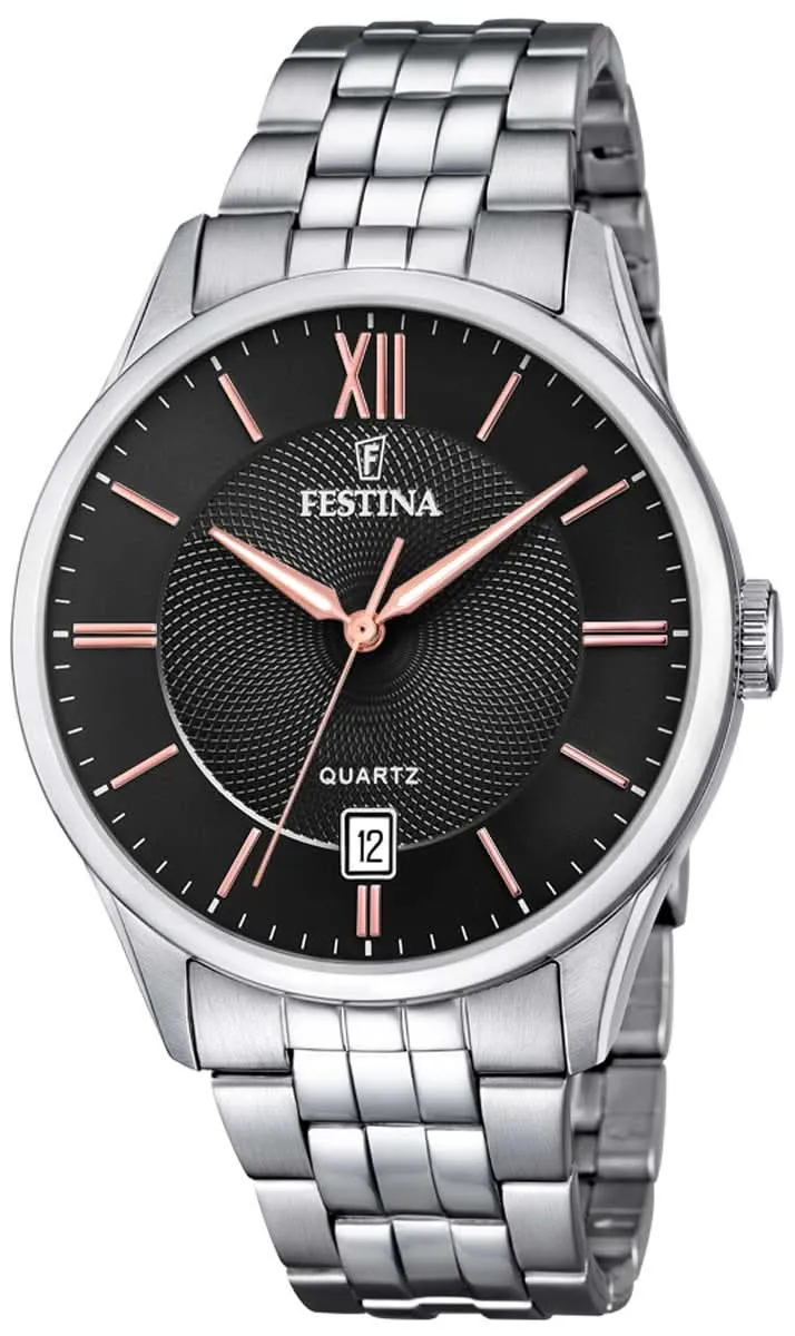 Festina Classics F20425/6 Herrenuhr • Hochwertiger Edelstahl • Zuverlässiges Quarzwerk