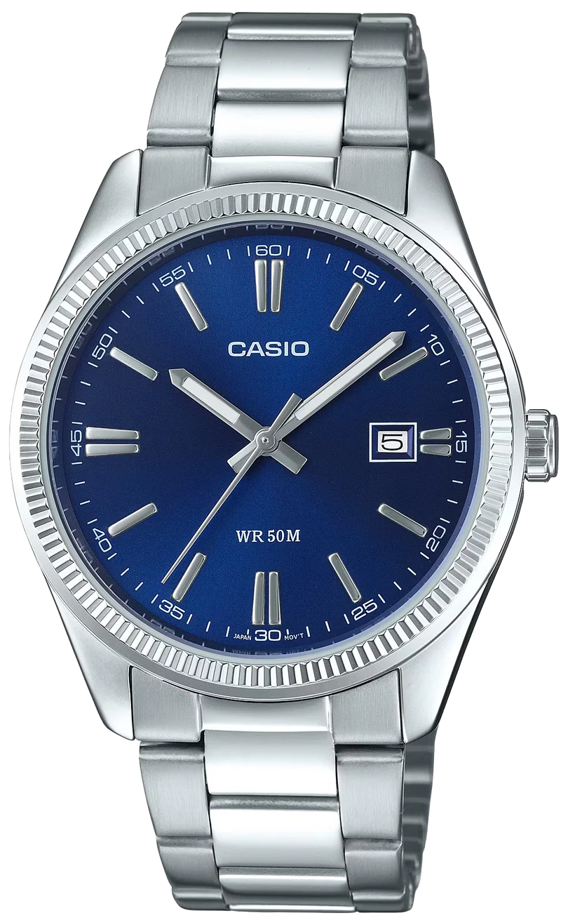 Casio MTP-1302PD-2AVEF Uhr • Elegantes Türkis-Zifferblatt • Klassisches Edelstahl-Design