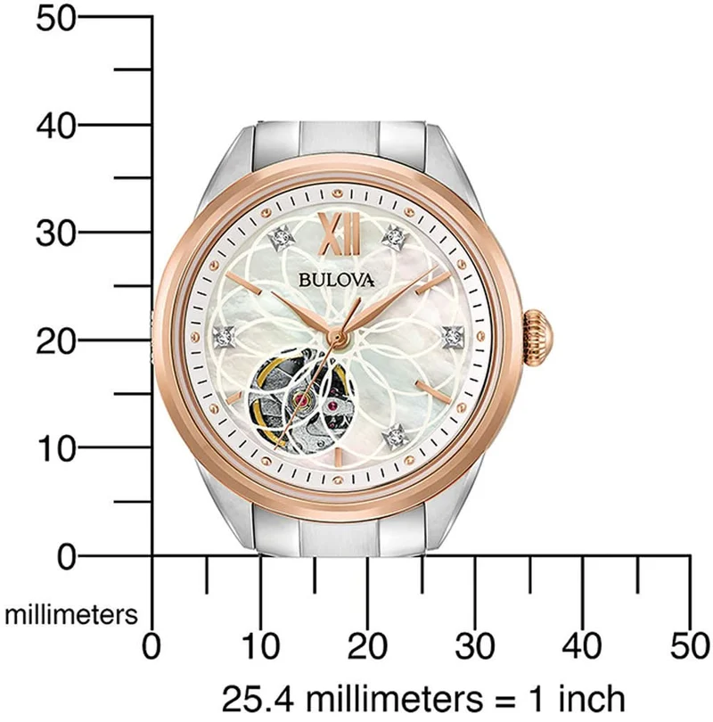Bulova Sutton 98P170 Damenuhr • Automatik • Diamanten