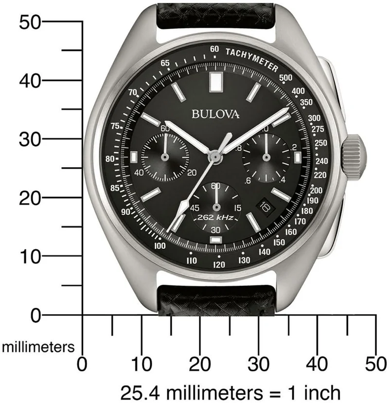 Bulova Lunar Pilot 96B251 Herrenuhr • 262 kHz Quarzwerk • Mondlandung Historie