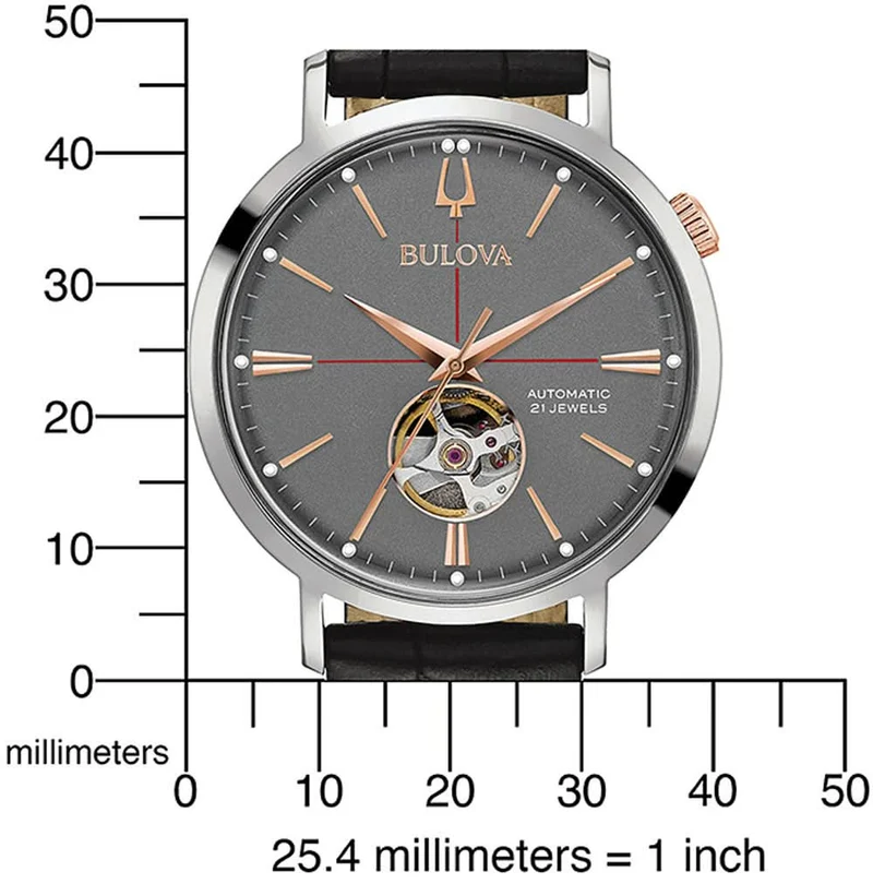 Bulova Aerojet 98A187 Herrenuhr • Automatik • Offene Unruh
