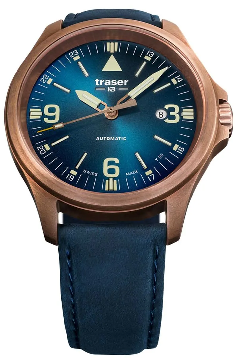 Traser P67 Officer Pro Automatic 108074 Herrenuhr • H3-Tritium Leuchttechnologie • Swiss Made
