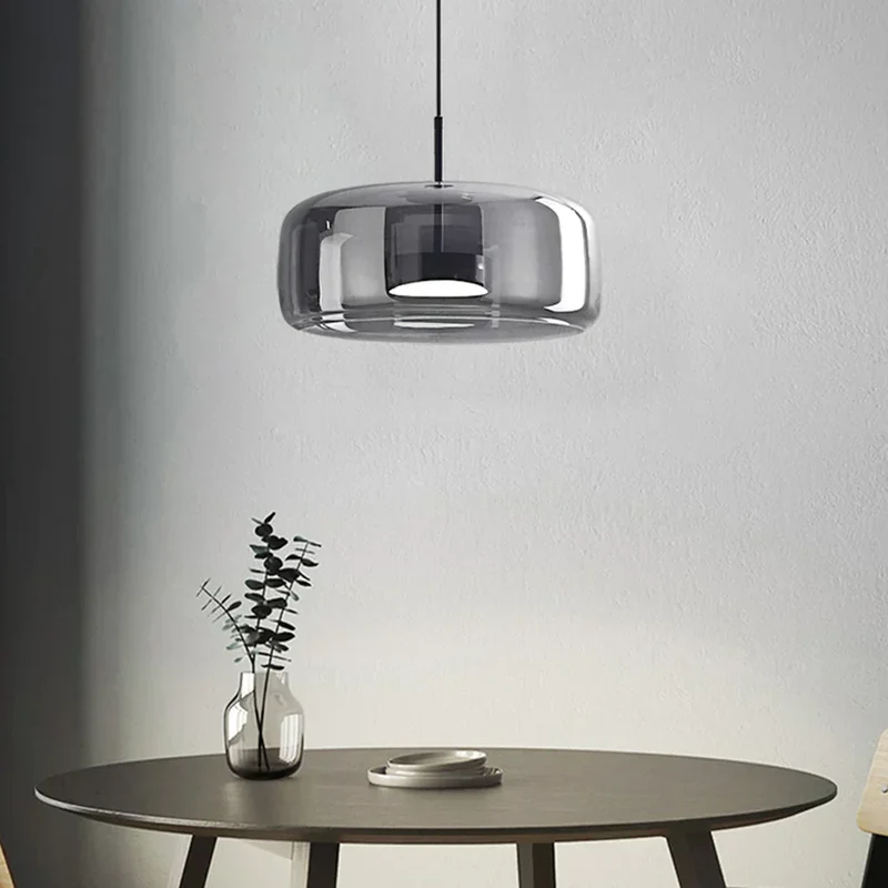 Glazen Hanglamp met LED Verlichting Modern Design Woonkamer Slaapkamer | Sansoti
