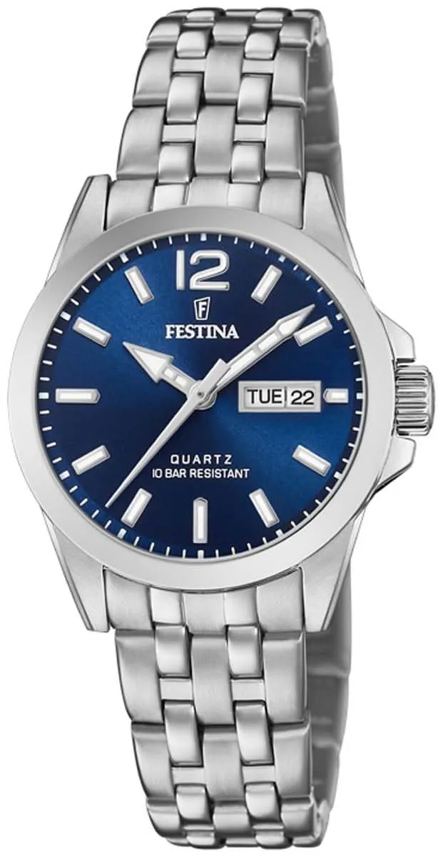 Festina F20455/3 Classics Damenuhr • Edelstahl • 10 ATM