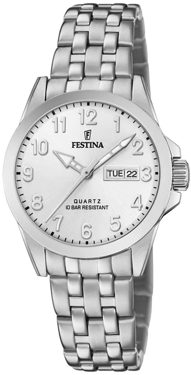 Festina Classics F20455/1 Damenuhr • Elegantes Edelstahl-Design • 10 ATM Wasserdicht