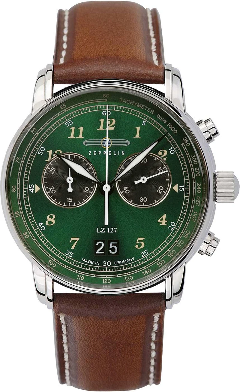Zeppelin LZ 127 Graf Zeppelin 8684-4 Herrenuhr • Made in Germany • Quarz-Chronograph