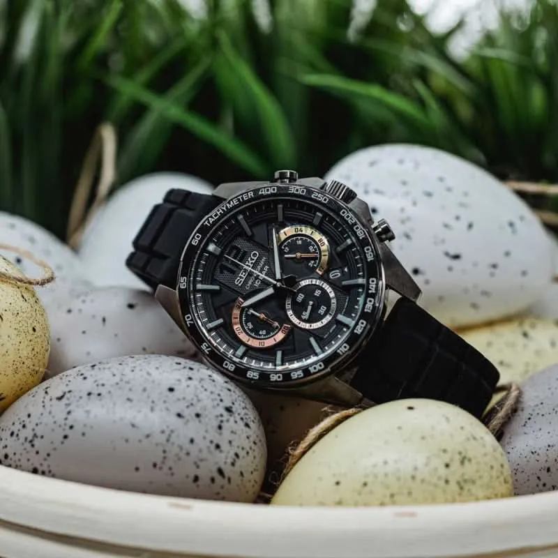 Seiko Conceptual SSB349P1 Herrenuhr • Präziser Chronograph • 10 Bar Wasserdichtigkeit