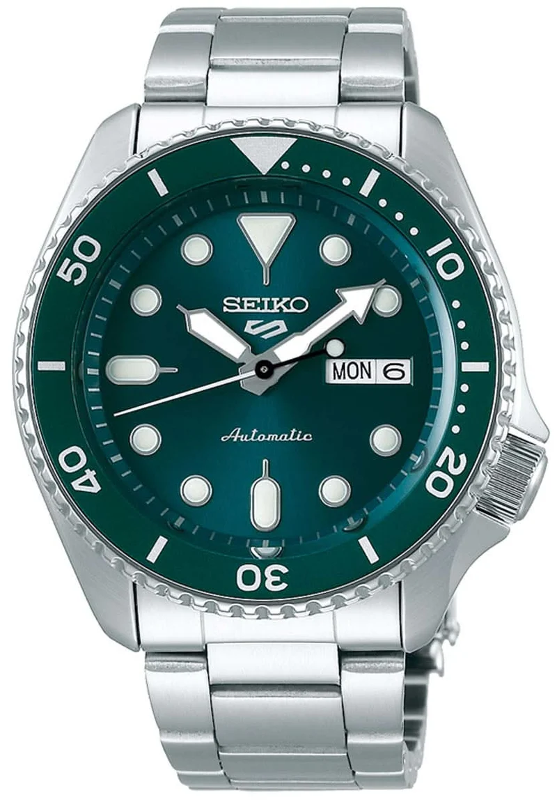 Seiko Seiko 5 Sports SRPD61K1 Herrenuhr • Automatikwerk • Grünes Zifferblatt