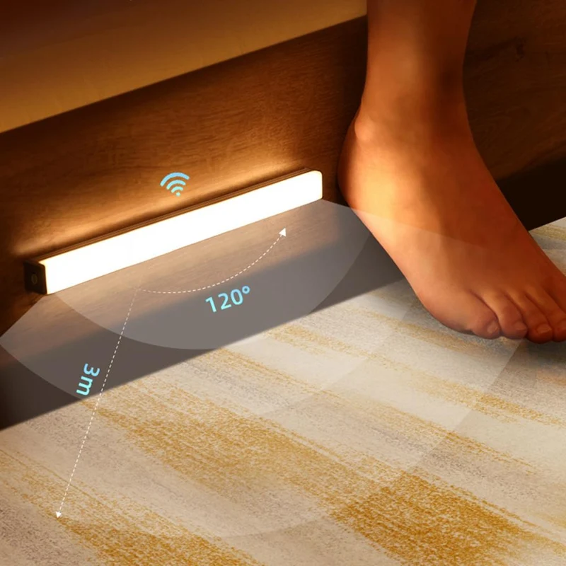 Bewegingssensor LED-Strip voor Bedframe 21-50cm Warm of Koel Wit | Sansoti