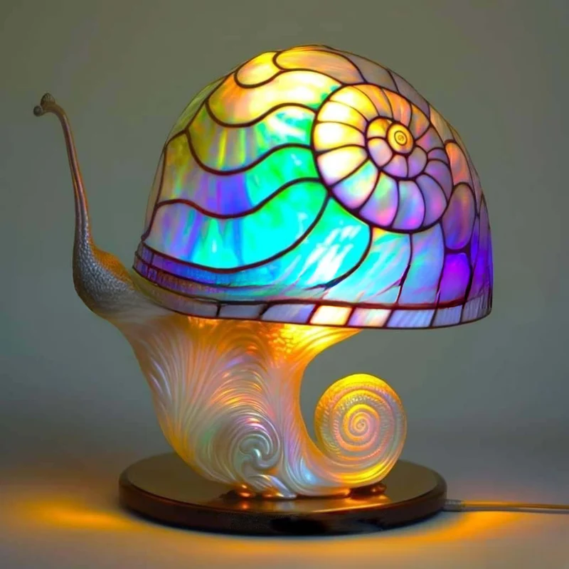 Decoratieve Tafelverlichting met Gekleurd Glasmozaïek – Wolf, Schildpad, Leeuw, Olifant – Sfeervolle Tafellamp 15cm | Sansoti