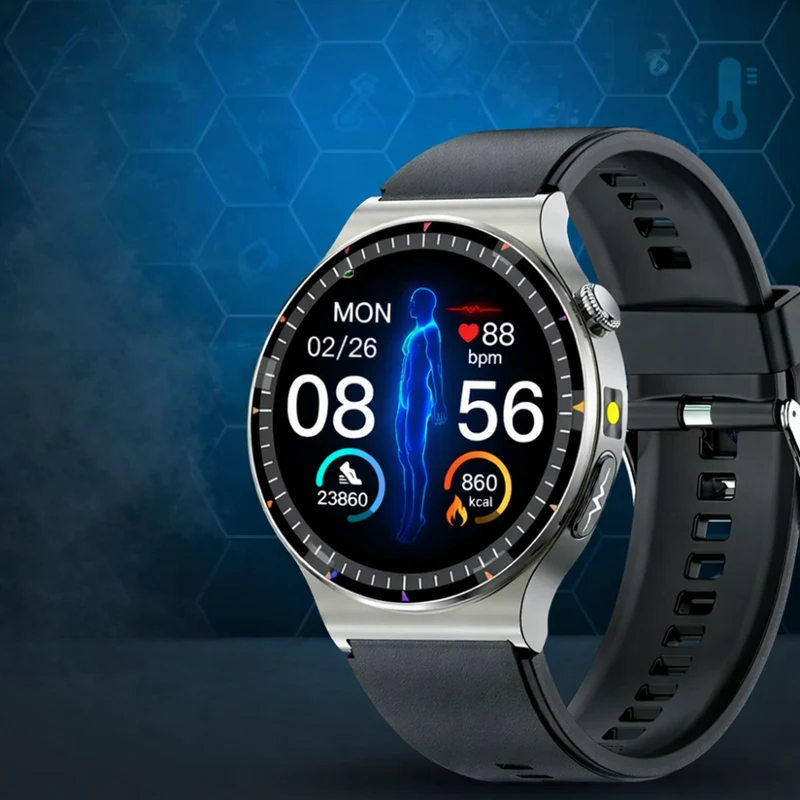 Smartwatch met Hartslagmeter Bloeddruk Zuurstofmeting Gezondheidshorloge Sport Fitness Tracker Slaapanalyse Waterdicht IP67 | Sansoti
