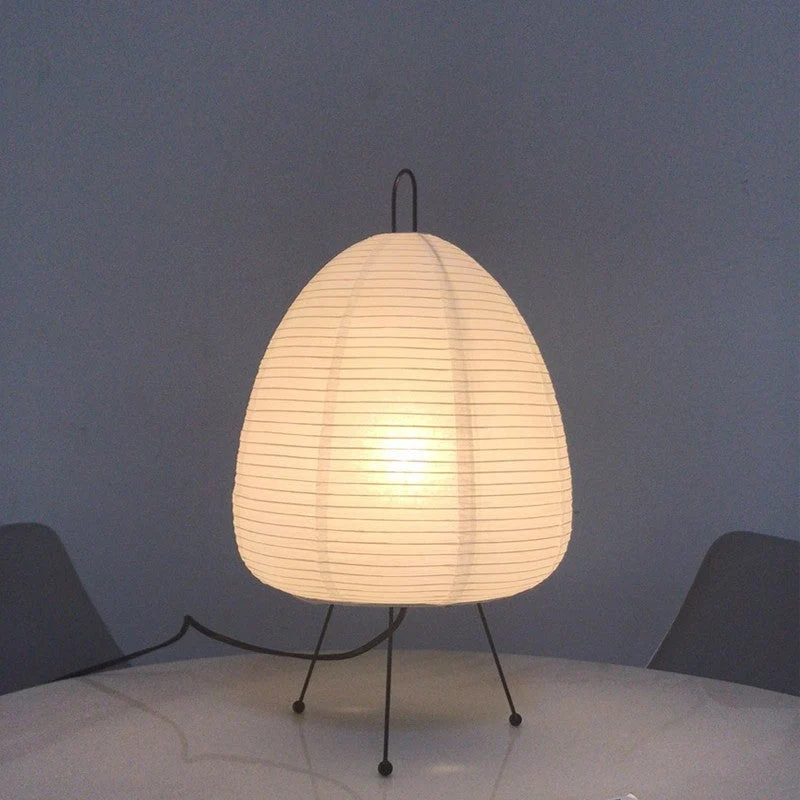 Papieren Tafellamp Scandinavisch Design met Ijzeren Voet 47cm | Sansoti