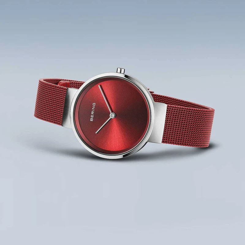 Bering Classic 14531-303 Damenuhr • Kratzfestes Saphirglas • Feines Milanaise-Armband