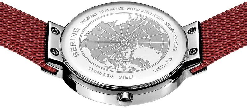 Bering Classic 14531-303 Damenuhr • Kratzfestes Saphirglas • Feines Milanaise-Armband