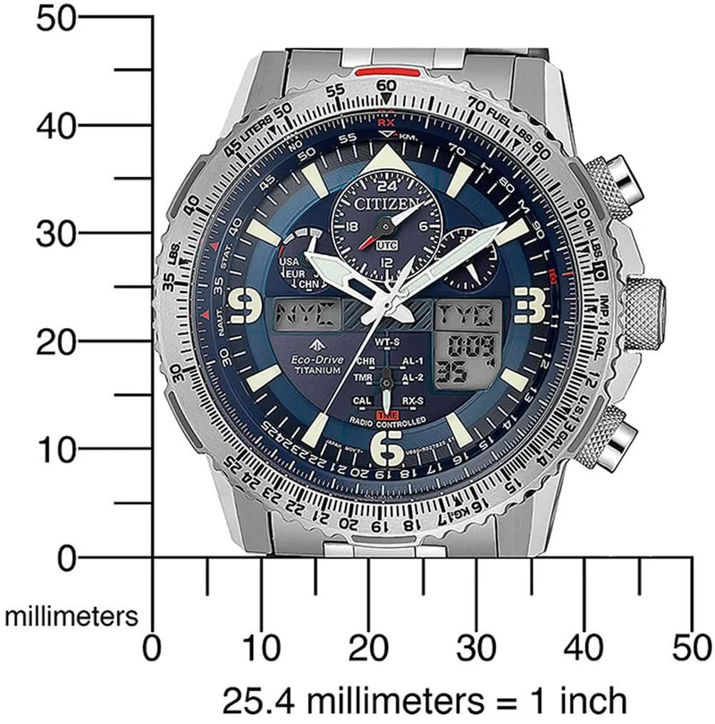 Citizen Promaster Sky JY8100-80L Herrenuhr • Super Titanium • Eco-Drive & Funk