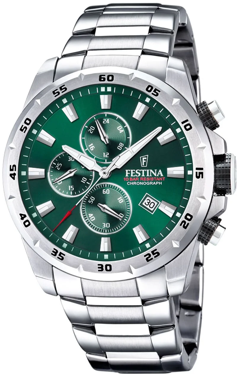 Festina Chrono Sport F20463/3 Herrenuhr • Sportliches Chronographen-Design • Hochwertiger Edelstahl