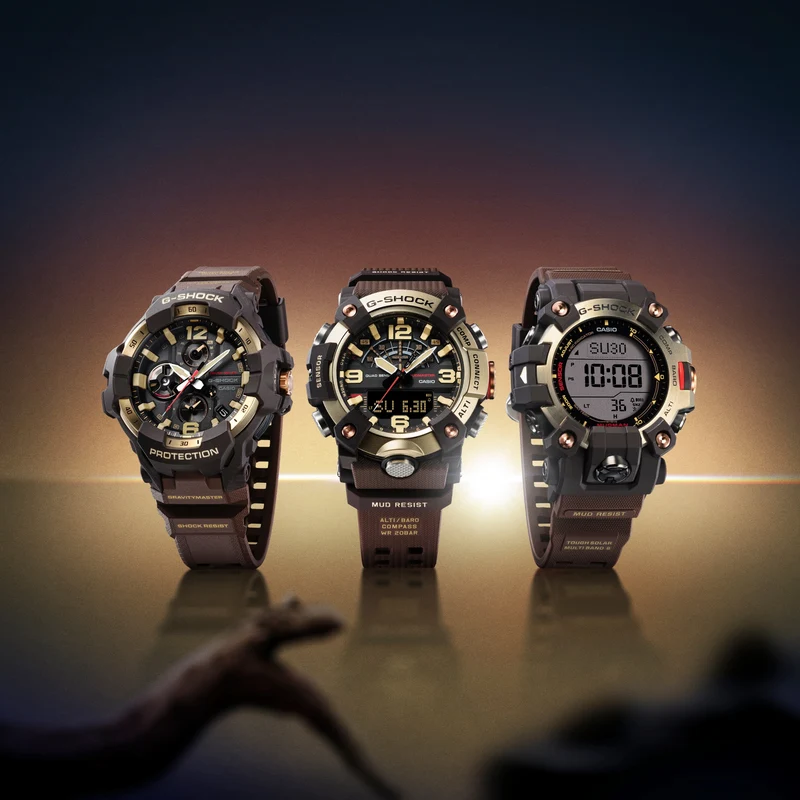 Casio G-Shock Master of G GG-B100XMH-5AER Herren Armbanduhr Goldfarben • Bluetooth-Zeitkorrektur • Carbon Core Guard