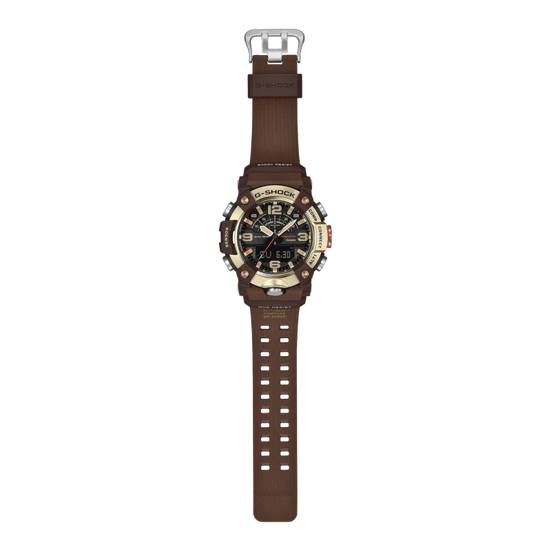 Casio G-Shock Master of G GG-B100XMH-5AER Herren Armbanduhr Goldfarben • Bluetooth-Zeitkorrektur • Carbon Core Guard