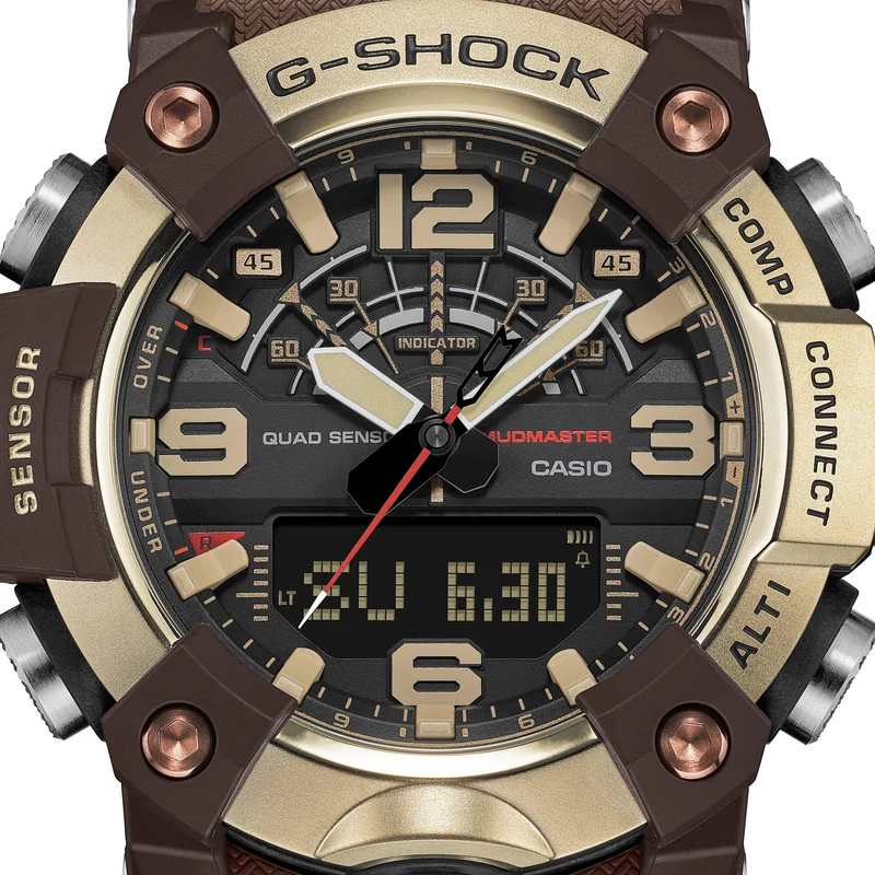 Casio G-Shock Master of G GG-B100XMH-5AER Herren Armbanduhr Goldfarben • Bluetooth-Zeitkorrektur • Carbon Core Guard
