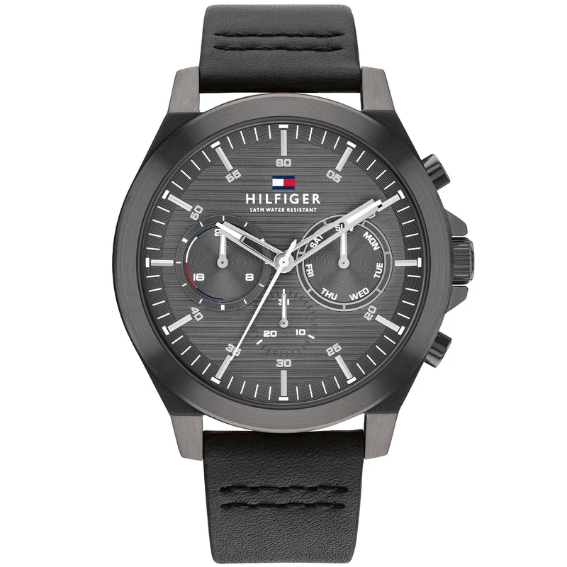 Tommy Hilfiger Lance 1710634 Herren • Chronograph-Optik • Mineralglas