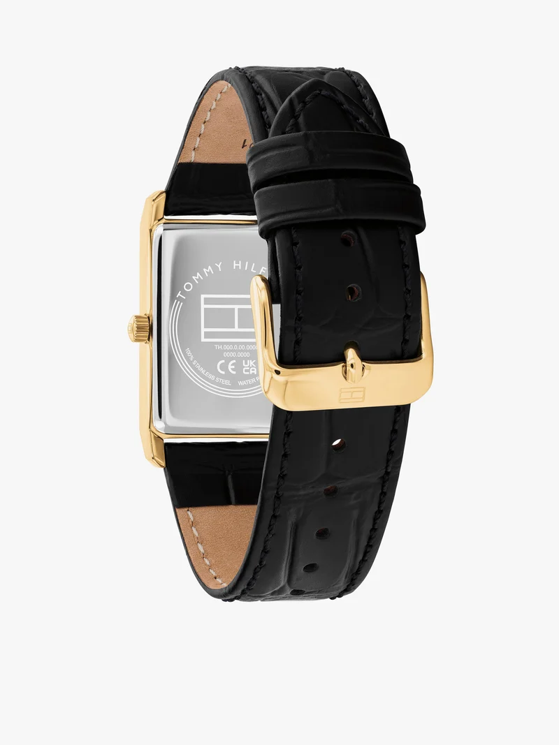 Tommy Hilfiger Ben 1710772 Herren Armbanduhr Weiß • Japanisches Quarzwerk • Vergoldetes Gehäuse