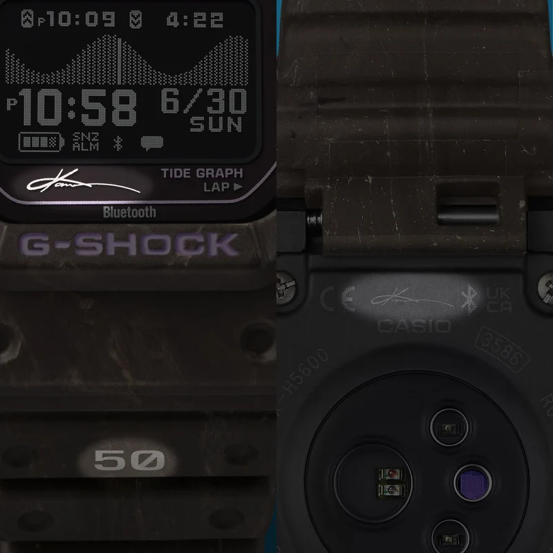 Casio G-Shock GBX-H5600KI-5ER Herren Armbanduhr Blau • Biobasiertes Harz • Solar mit Herzfrequenzmesser