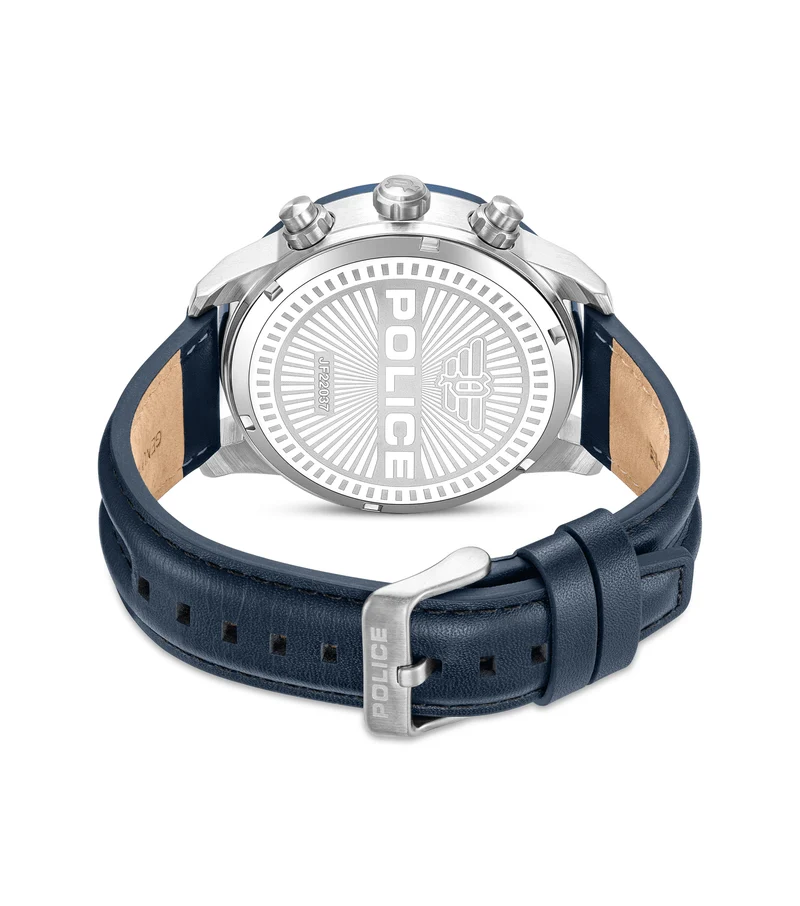 Police Huntley PEWJF2203709 Herrenuhr Blau • Multifunktion • 5 ATM Wasserdicht