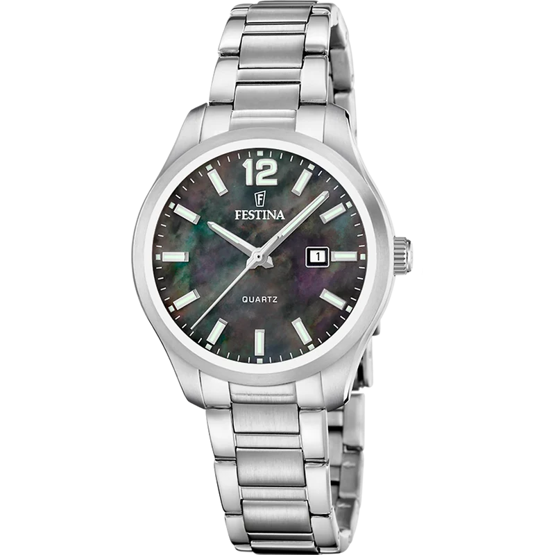 Festina Classic F20737/7 Damen Armbanduhr Schwarz • Quarzwerk • 5 ATM Wasserdicht