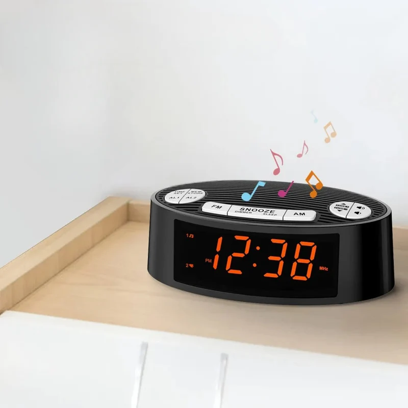 Digitaler Radiowecker mit großer LED-Anzeige