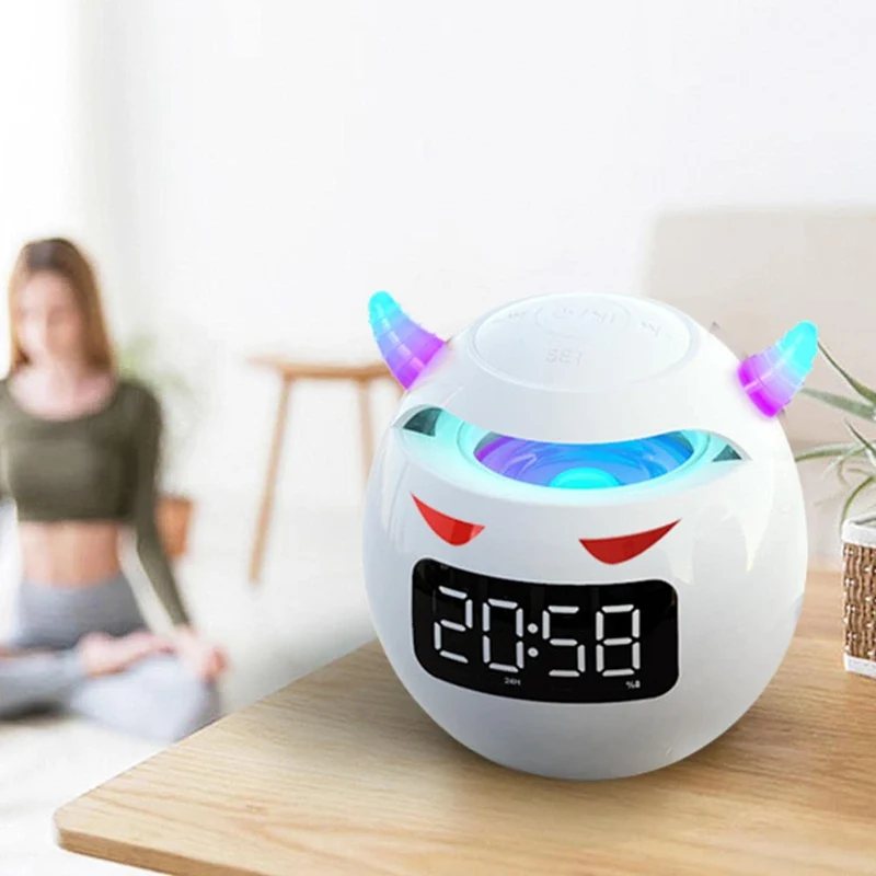 Bluetooth Lautsprecher Wecker im Teufel-Design