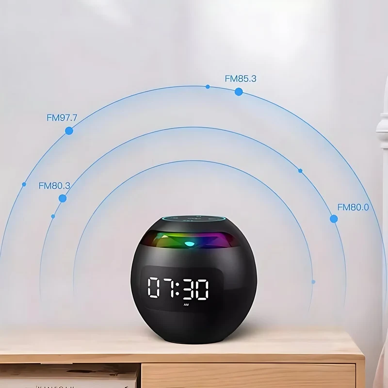 Radiowecker mit RGB Stimmungslicht und Bluetooth