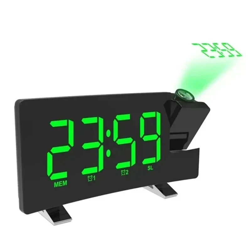 Projektionswecker mit USB-Ladeanschluss für Handy