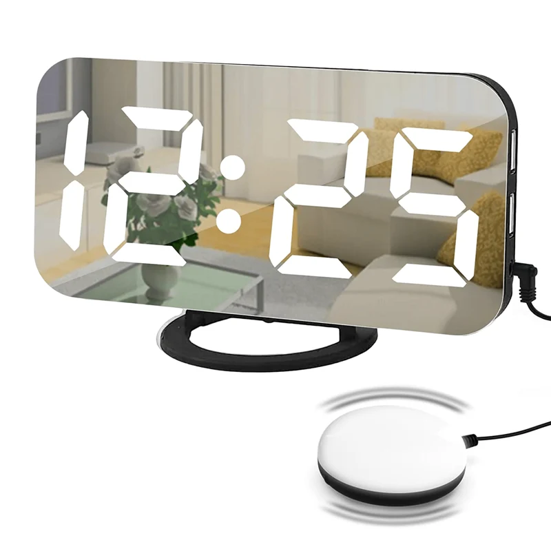 Digitaler Spiegelwecker mit Vibrationsalarm