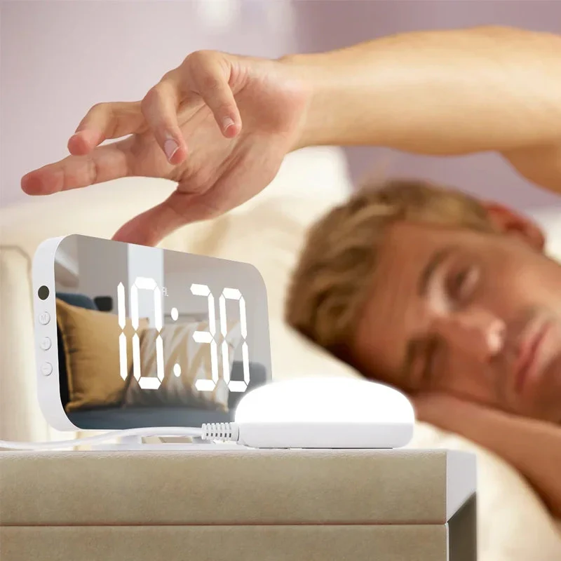 Digitaler Spiegelwecker mit Vibrationsalarm