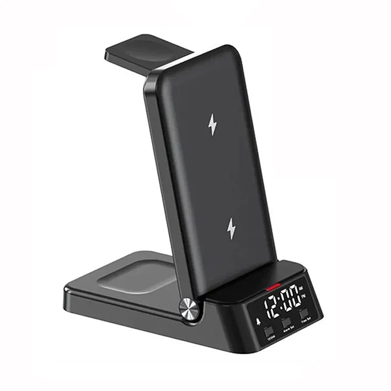 Wecker mit Induktions-Ladestation für Smartphone