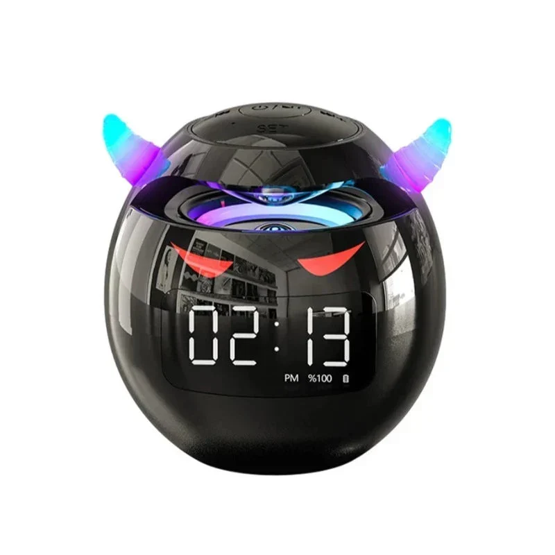 Digitalwecker Teufel Design mit Bluetooth