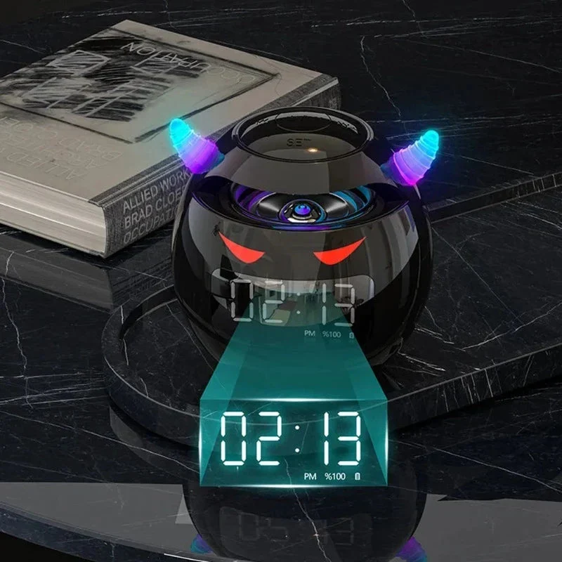Digitalwecker Teufel Design mit Bluetooth