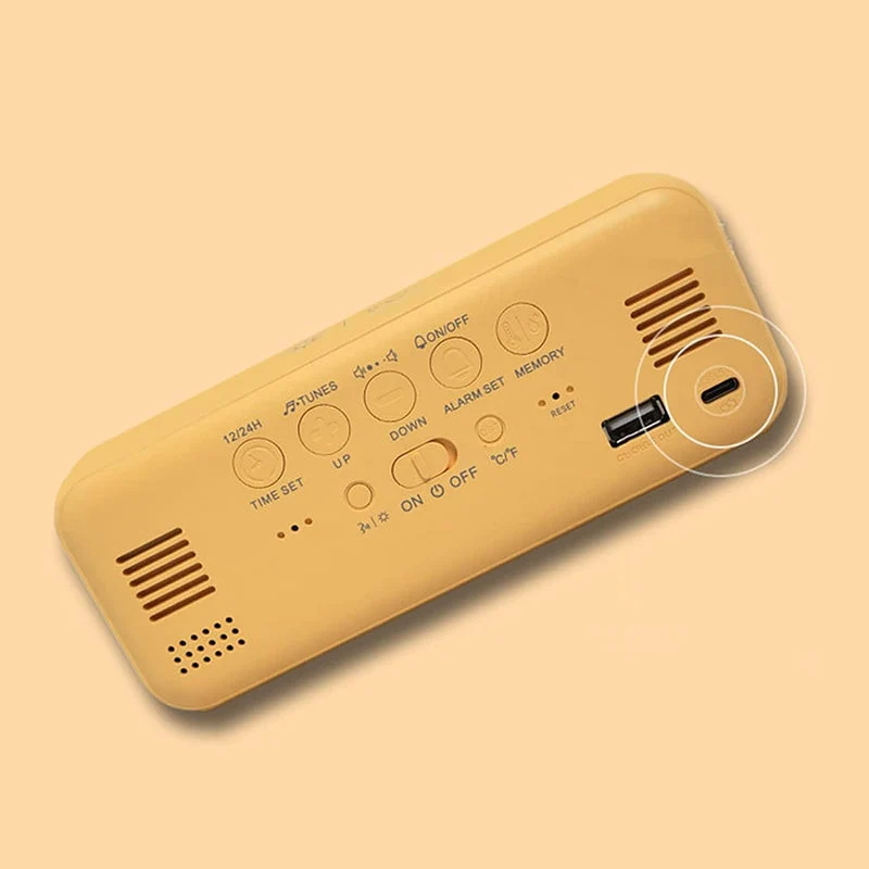 Design Digitalwecker mit Temperaturanzeige