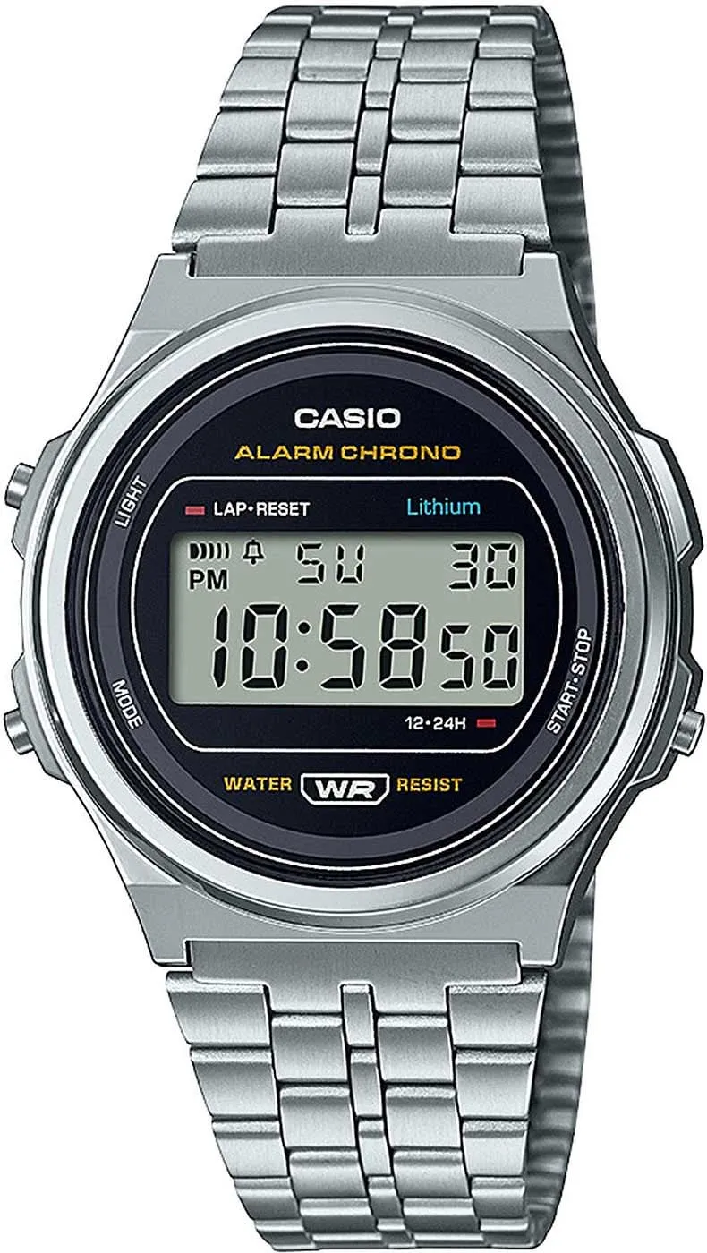 Casio Vintage A171WE-1AEF Uhr • Kultiges Retro-Design • Stoppfunktion & Tagesalarm