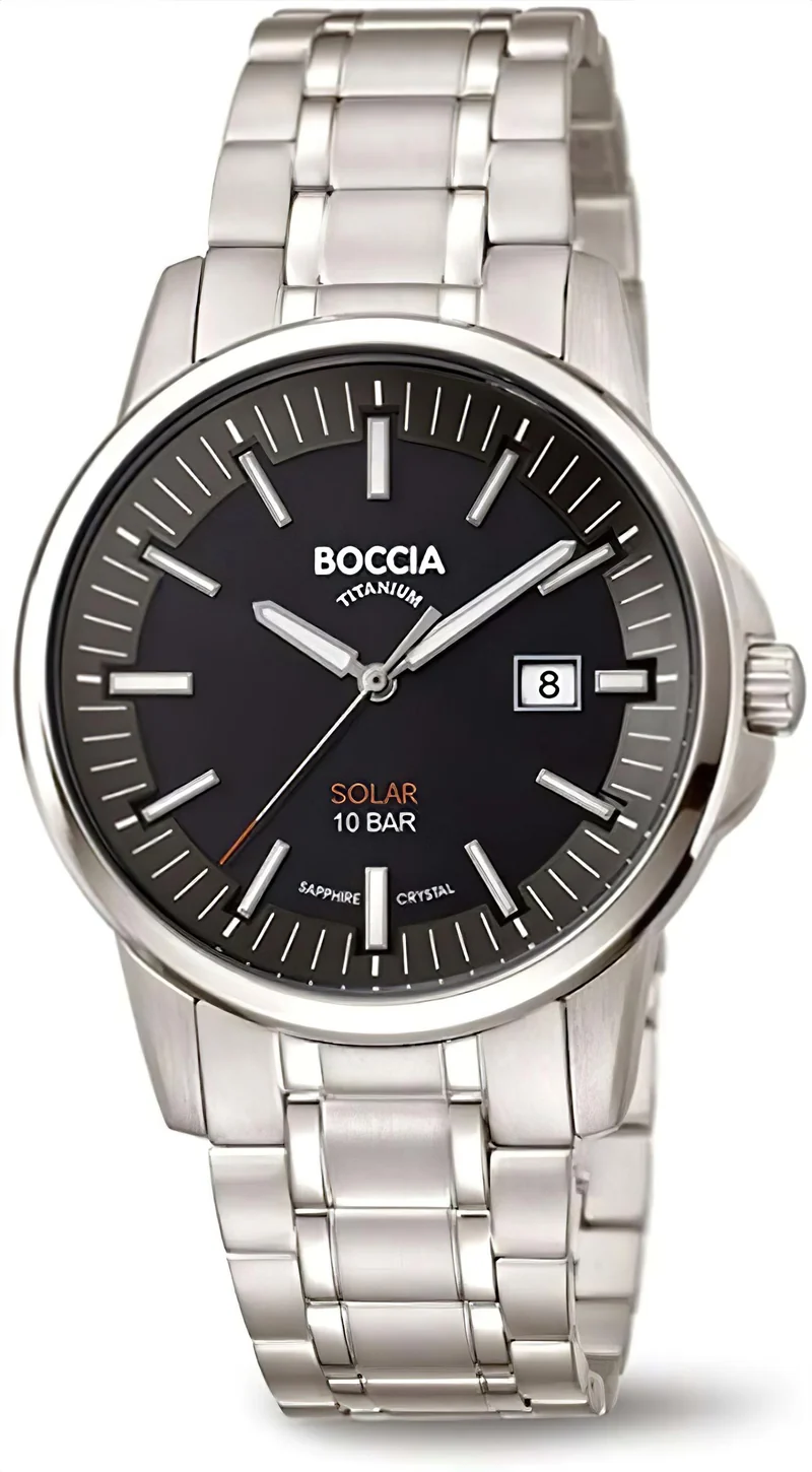 Boccia 3643-04 Herrenuhr - Reintitan - Saphirglas